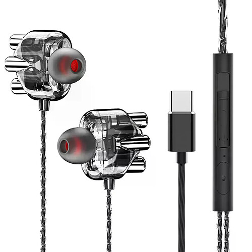 Écouteurs filaires USB-C - Blanc