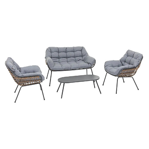 Hesperide Salon de jardin 4 places PAOPAO - Graphite