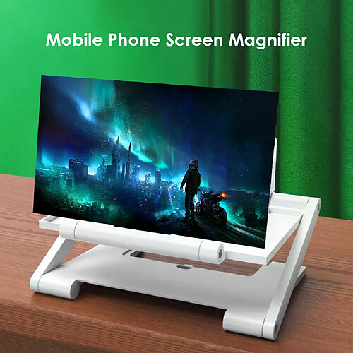 Loupe écran 3D 8 pouces - Support téléphone pliable