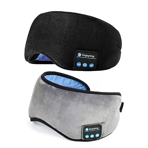 Masque avec écouteurs Bluetooth - Noir