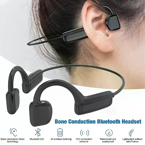 Casque Bluetooth à Conduction osseuse G1 - Noir