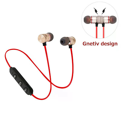 Écouteurs Bluetooth M9 - Rouge