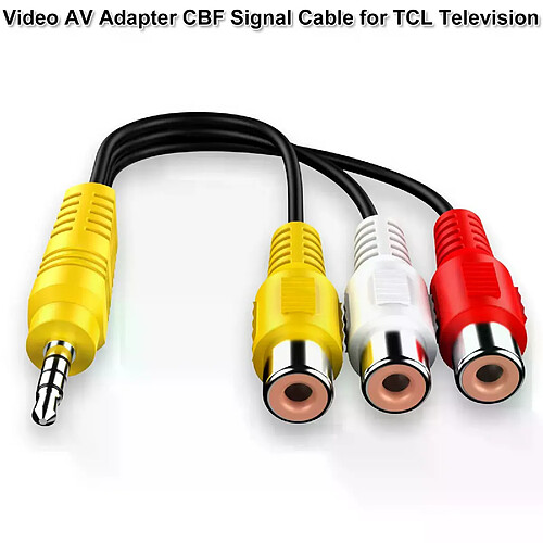 Câble adaptateur AV pour TCL TV - 3.5MM à 3 RCA