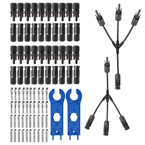 Connecteur photovoltaïque Y pour panneau solaire