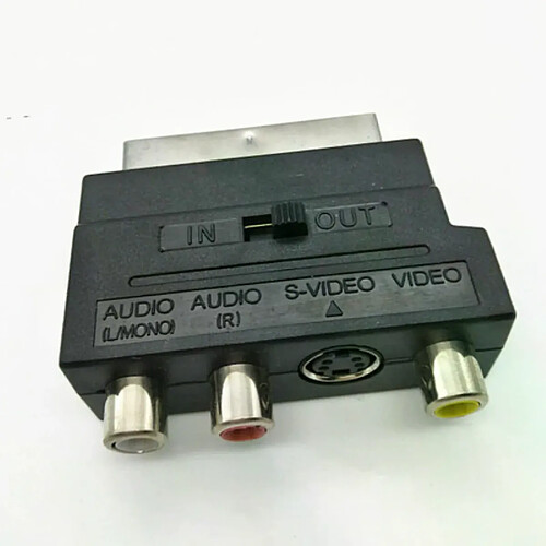 Adaptateur RGB Scart vers 3RCA S-Vidéo
