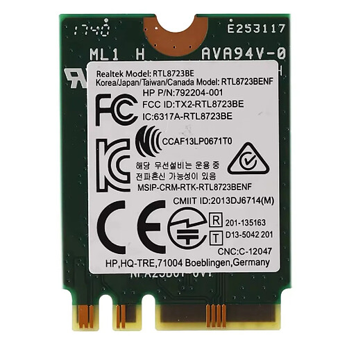 RTL8723BE Carte réseau Wi-Fi Bluetooth - 300 Mbit/s - M.2 (NGFF)