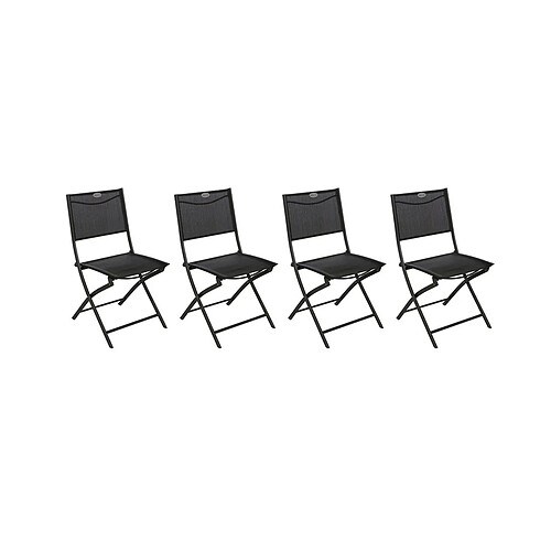 Hesperide Lot de 4 Chaises Modula - Gris