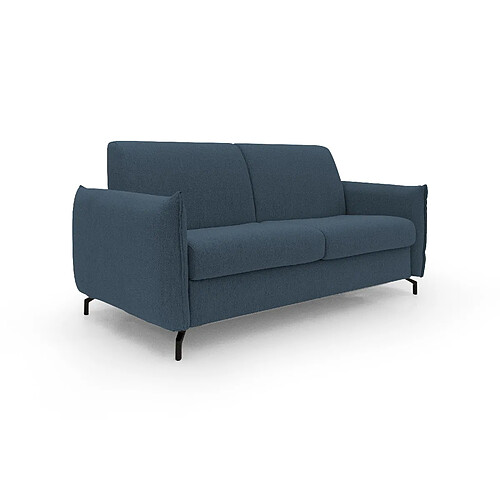 Divani.store Scarlet Canapé lit convertible - Bleu