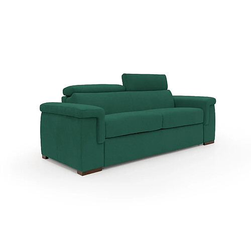 Divani.store Giunone Canapé convertible matelas 18 cm - Vert