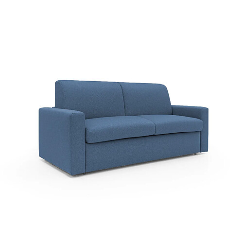Divani.store Kansas Canapé lit convertible T13 192 cm - Bleu