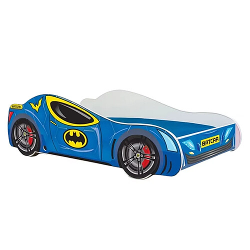 1001jouets Lit simple enfant Hero-Batmobile 160 - Avec matelas