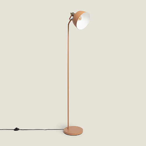 Ledkia Lampadaire métal Luise - Jaune