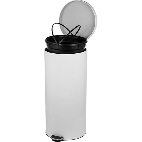 Poubelle à Pédale 30L - Blanc