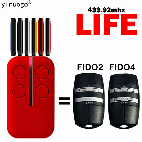 Télécommande LIFE FIDO2 - Ouvre-porte 433.92MHz