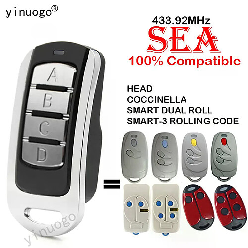 Télécommande de garage multi-fréquence 433.92MHz