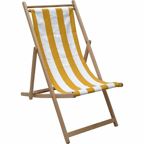 Jardin Privé Chaise Longue Jaune