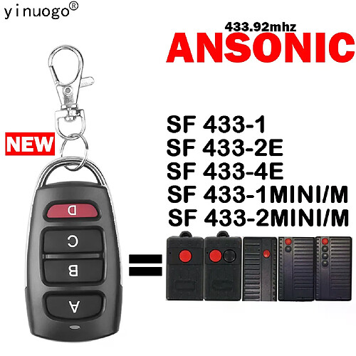 ANSONIC – Télécommande SF 433-1 433-4E