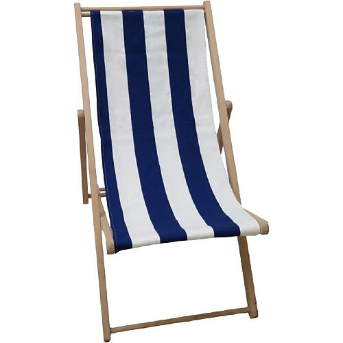 Jardin prive Chaise longue de jardin - Bleu
