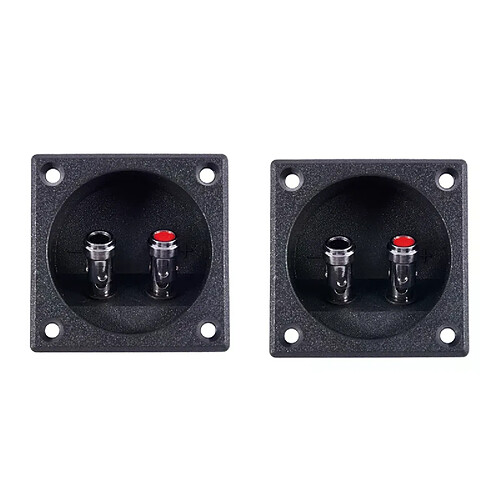 Boîte haut-parleur double bornier - Noir