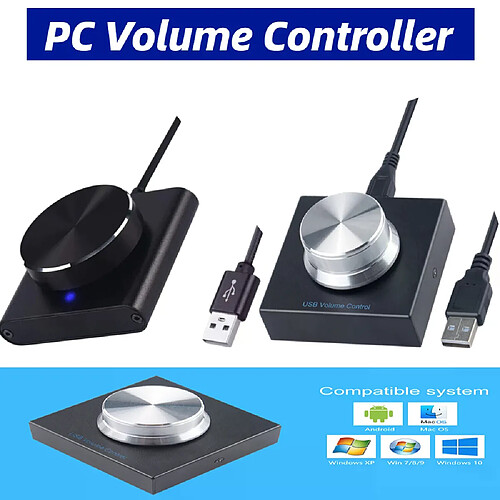 Contrôleur de volume USB - Noir