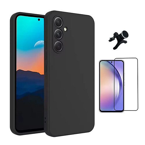 Phonecare Kit En Verre Trempé + Coque Pour Samsung Galaxy A56 5G - Noir