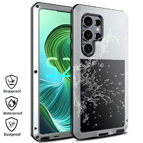 Coque pour Samsung Galaxy S25 Ultra Étui en Aluminium - Argent