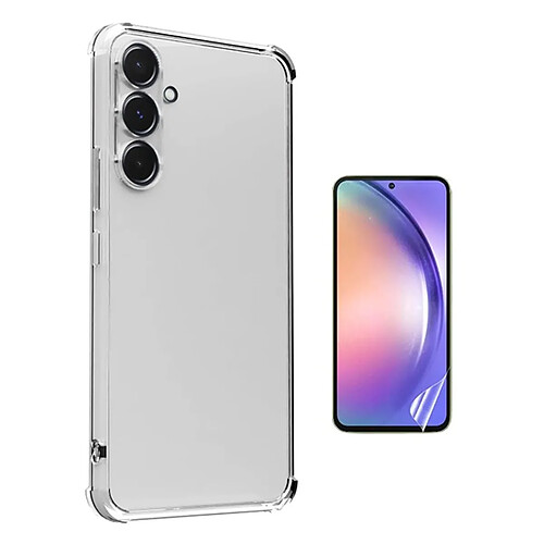 PHONECARE Kit Superprotect + Film Hydrogel pour Samsung Galaxy A56 - Transparent