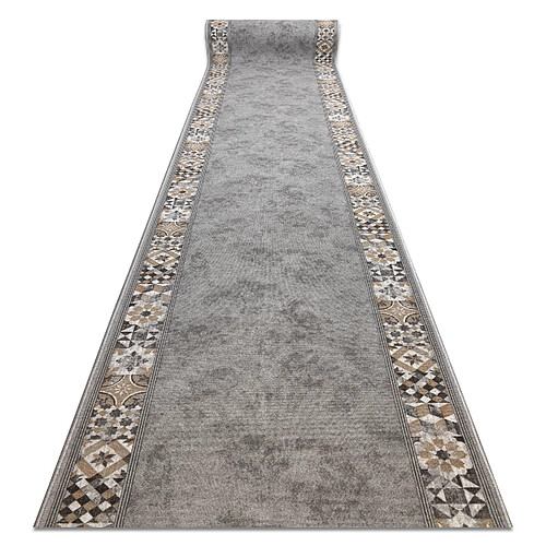 RUGSX Tapis de Couloir Murcia Carreaux de Lisbonne - Gris 100x140 cm