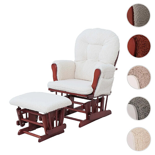 Mendler Fauteuil rocking chair - Crème