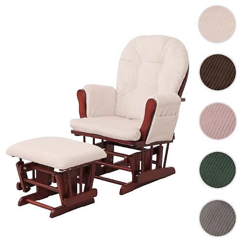Mendler Fauteuil relax - Crème
