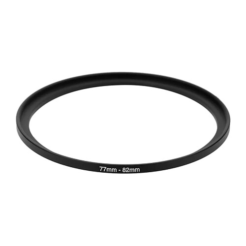 Adaptateur de filtre 77mm-82mm en métal - Noir