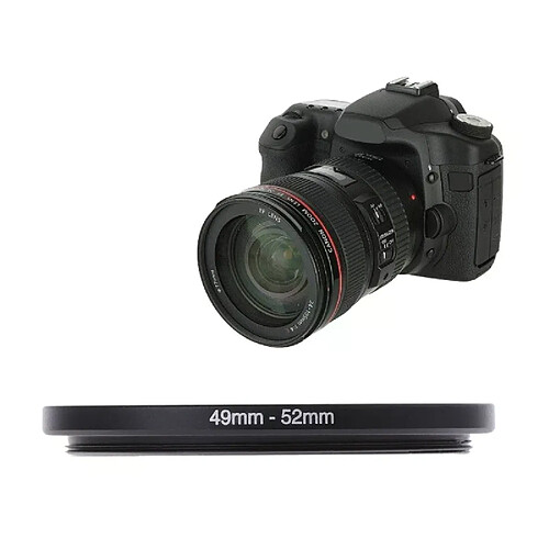 Adaptateur de filtre 49mm à 52mm en métal
