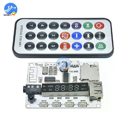 Carte décodeur MP3 Bluetooth - Blanc