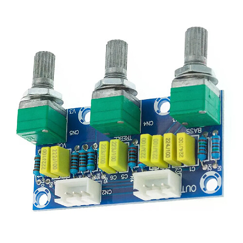 Panneau préampli HiFi passif - Bleu