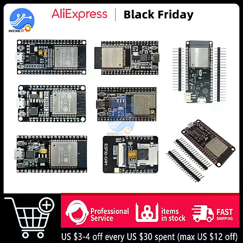 Carte de développement ESP32 - Noir