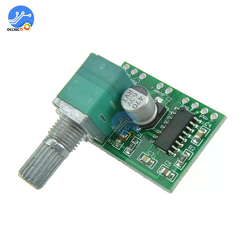 Carte amplificateur audio numérique PAM8403 - Vert