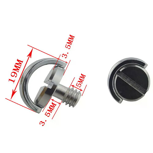 C-Ring adaptateur vis 1/4 pouces - Argent