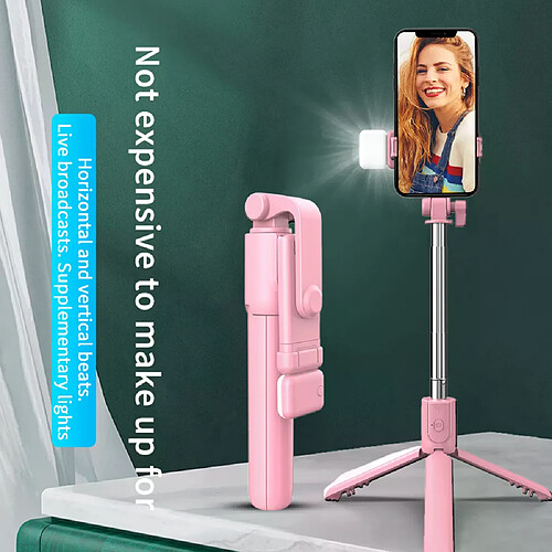 Mini trépied avec lumière de remplissage pour selfie