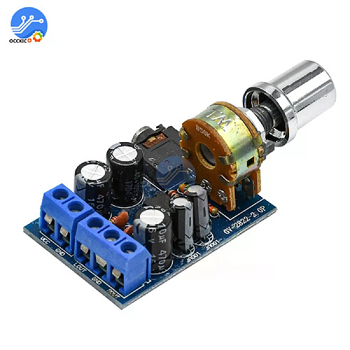 Carte amplificateur audio TDA2822M - Bleu