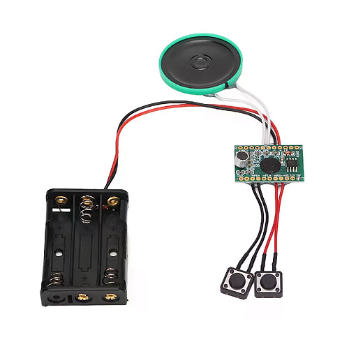 Module sonore carte de vœux - Noir