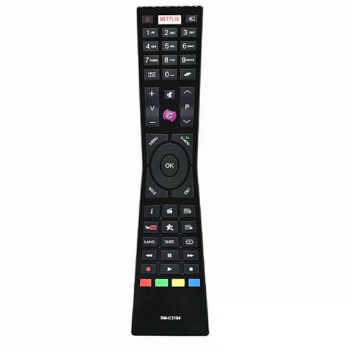 Télécommande JVC RM-C3184 Smart TV - Noir