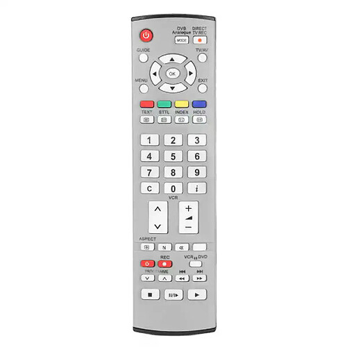 Télécommande TV de remplacement Plasma Viera - Gris clair