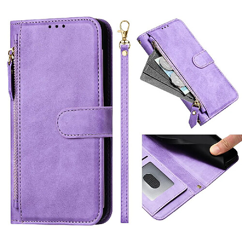 Motorola Moto G71 5G Flip Étui GANGXUN - Violet