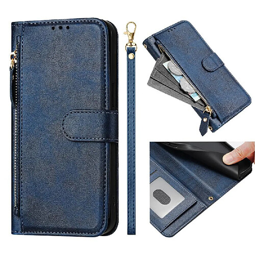 Itel S23 Flip Étui - Cuir PU Bleu