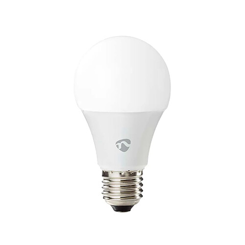 Nedis Ampoule Connectée Wi-Fi LED RGB 9W 806lm E27 en Plastique Blanc