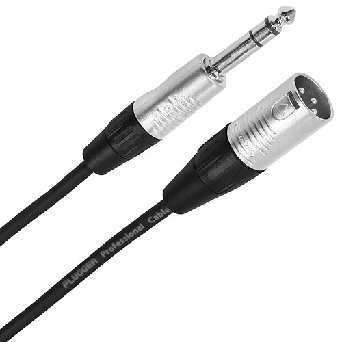 Câble XLR à Jack 10m Touring Plugger