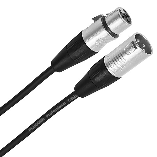 Plugger Câble XLR femelle/mâle 10m