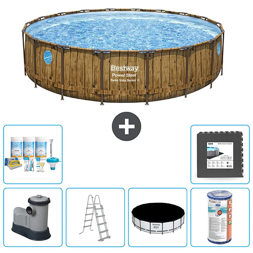 Bestway Piscine Ronde Power Steel - 549 x 122 cm