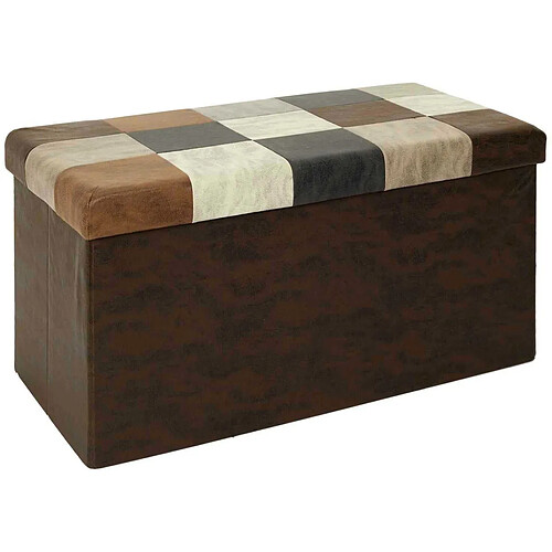 The home deco factory Pouf-coffre Helsinki - Multicolore