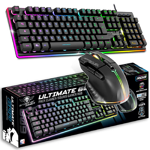 Pack Gaming Clavier Souris Ultimate 600 Dark Spirit of Gamer